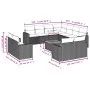 Set de sofás de jardín 12 pzas con cojines ratán sintético gris de , Sofás modulares de exterior - Ref: Foro24-3224387, Preci...
