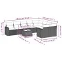 Garden sofa set with beige cushions 10 pieces synthetic rattan by , Modular outdoor sofas - Ref: Foro24-3251786, Price: 674,7...