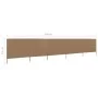 Strand-Windschutz mit 5 Paneelen, grauem Taupe-Stoff, 600x160cm. von vidaXL, Sonnenschirme - Ref: Foro24-47169, Preis: 78,27 ...