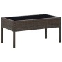 Brauner Gartentisch aus synthetischem Rattan, 75 x 40 x 37 cm von vidaXL, Gartentische - Ref: Foro24-45903, Preis: 66,27 €, R...