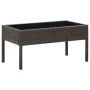Brown synthetic rattan garden table 75x40x37 cm by vidaXL, Garden tables - Ref: Foro24-45903, Price: 75,23 €, Discount: %