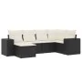 6-teiliges Gartensofa-Set und schwarze synthetische Rattankissen von , Gartensets - Ref: Foro24-3222855, Preis: 380,61 €, Rab...