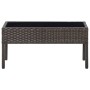 Brauner Gartentisch aus synthetischem Rattan, 75 x 40 x 37 cm von vidaXL, Gartentische - Ref: Foro24-45903, Preis: 66,27 €, R...