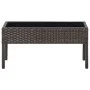Brown synthetic rattan garden table 75x40x37 cm by vidaXL, Garden tables - Ref: Foro24-45903, Price: 75,23 €, Discount: %
