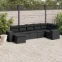 7-piece garden dining set and black synthetic rattan cushions by , Garden sets - Ref: Foro24-3222874, Price: 501,50 €, Discou...