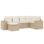 Juego de sofás jardín con cojines 6 pzas ratán sintético beige de , Conjuntos de jardín - Ref: Foro24-3222857, Precio: 413,88...