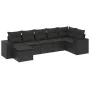 7-piece garden dining set and black synthetic rattan cushions by , Garden sets - Ref: Foro24-3222874, Price: 501,50 €, Discou...