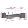 Garden sofa set with cushions 6 pieces beige synthetic rattan by , Garden sets - Ref: Foro24-3222857, Price: 413,88 €, Discou...