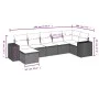 7-piece garden dining set and black synthetic rattan cushions by , Garden sets - Ref: Foro24-3222874, Price: 501,50 €, Discou...