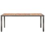 Garten-Essgruppe 9-teilig mit grauen Polstern aus synthetischem Rattan von vidaXL, Gartensets - Ref: Foro24-46044, Preis: 962...