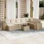 9-piece garden sofa set with beige synthetic rattan cushions by , Garden sets - Ref: Foro24-3222967, Price: 615,99 €, Discoun...