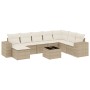 9-teiliges Gartensofa-Set mit beigen synthetischen Rattankissen von , Gartensets - Ref: Foro24-3222967, Preis: 579,14 €, Raba...