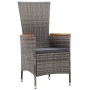 Garten-Essgruppe 9-teilig mit grauen Polstern aus synthetischem Rattan von vidaXL, Gartensets - Ref: Foro24-46044, Preis: 962...