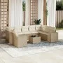 Juego de sofás jardín con cojines beige 10 pzas ratán sintético de , Conjuntos de jardín - Ref: Foro24-3223007, Precio: 682,2...