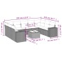 Gartensofa-Set mit beigen Kissen, 10-teilig, synthetisches Rattan von , Gartensets - Ref: Foro24-3223007, Preis: 655,44 €, Ra...