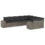 9-teiliges Gartenmöbel-Set und graue synthetische Rattankissen von , Gartensets - Ref: Foro24-3223039, Preis: 563,61 €, Rabat...