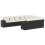 Gartensofa-Set 10-teilig mit schwarzen synthetischen Rattankissen von , Gartensets - Ref: Foro24-3223085, Preis: 616,75 €, Ra...