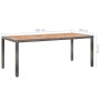 Garten-Essgruppe 9-teilig mit grauen Polstern aus synthetischem Rattan von vidaXL, Gartensets - Ref: Foro24-46044, Preis: 962...