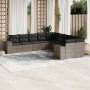 10-piece garden sofa set with gray synthetic rattan cushions by , Garden sets - Ref: Foro24-3223109, Price: 611,61 €, Discoun...