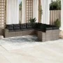 10-teiliges Gartensofa-Set mit grauen synthetischen Rattankissen von , Gartensets - Ref: Foro24-3223109, Preis: 612,30 €, Rab...