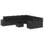 11-teiliges Gartensofa-Set und schwarze synthetische Rattankissen von , Gartensets - Ref: Foro24-3223114, Preis: 761,60 €, Ra...