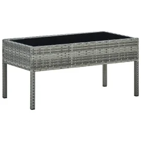 Gray synthetic rattan garden table 75x40x37 cm by vidaXL, Garden tables - Ref: Foro24-45905, Price: 71,63 €, Discount: %