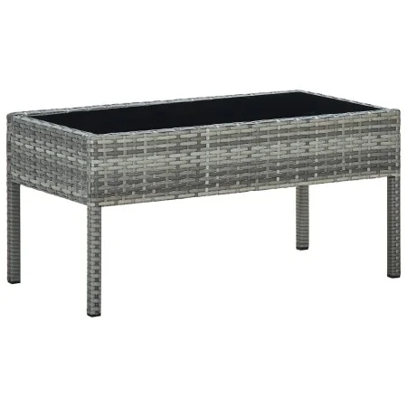 Gray synthetic rattan garden table 75x40x37 cm by vidaXL, Garden tables - Ref: Foro24-45905, Price: 71,63 €, Discount: %