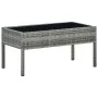 Gray synthetic rattan garden table 75x40x37 cm by vidaXL, Garden tables - Ref: Foro24-45905, Price: 71,63 €, Discount: %