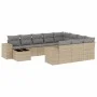 11-piece garden sofa set with beige synthetic rattan cushions by , Garden sets - Ref: Foro24-3223128, Price: 691,89 €, Discou...