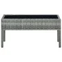 Gray synthetic rattan garden table 75x40x37 cm by vidaXL, Garden tables - Ref: Foro24-45905, Price: 71,63 €, Discount: %
