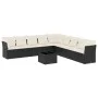 Garden sofa set 10 pieces with black synthetic rattan cushions by , Garden sets - Ref: Foro24-3249625, Price: 569,21 €, Disco...