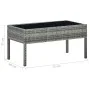 Gray synthetic rattan garden table 75x40x37 cm by vidaXL, Garden tables - Ref: Foro24-45905, Price: 71,63 €, Discount: %