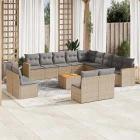 14-teiliges Gartensofa-Set mit beigen synthetischen Rattankissen von , Gartensets - Ref: Foro24-3258895, Preis: 838,92 €, Rab...