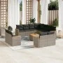12-piece garden sofa set with gray synthetic rattan cushions by , Garden sets - Ref: Foro24-3258910, Price: 787,36 €, Discoun...