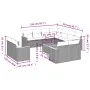 12-piece garden sofa set with gray synthetic rattan cushions by , Garden sets - Ref: Foro24-3258910, Price: 787,36 €, Discoun...