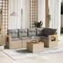 Garden sofa set with cushions 6 pieces beige synthetic rattan by , Garden sets - Ref: Foro24-3259196, Price: 403,12 €, Discou...