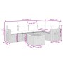 Gartensofa-Set mit Kissen, 6-teilig, beiges synthetisches Rattan von , Gartensets - Ref: Foro24-3259196, Preis: 409,75 €, Rab...