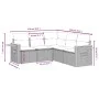 Garden sofa set with cushions 5 pieces gray synthetic rattan by , Garden sets - Ref: Foro24-3259204, Price: 343,95 €, Discoun...