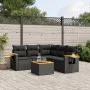 6-piece garden sofa set and black synthetic rattan cushions by , Garden sets - Ref: Foro24-3259206, Price: 412,78 €, Discount: %