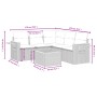 Garden sofa set with cushions 6 pieces beige synthetic rattan by , Garden sets - Ref: Foro24-3259210, Price: 409,57 €, Discou...