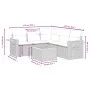 Garden sofa set with cushions 6 pieces beige synthetic rattan by , Garden sets - Ref: Foro24-3259210, Price: 403,12 €, Discou...