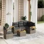 6-teiliges Gartenmöbel-Set und graue synthetische Rattankissen von , Gartensets - Ref: Foro24-3259225, Preis: 385,59 €, Rabat...