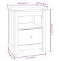 Nachttische 2 Stück honigbraunes Kiefernholz 40x35x49 cm von vidaXL, Nachttische - Ref: Foro24-813716, Preis: 71,51 €, Rabatt: %