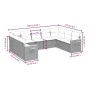 8-teiliges Gartensofa-Set und schwarze synthetische Rattankissen von , Gartensets - Ref: Foro24-3259514, Preis: 615,56 €, Rab...