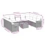 Gartensofa-Set 10-teilig mit schwarzen synthetischen Rattankissen von , Gartensets - Ref: Foro24-3259521, Preis: 657,90 €, Ra...