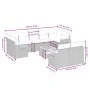 Garden sofa set 10 pieces with black synthetic rattan cushions by , Garden sets - Ref: Foro24-3259535, Price: 658,92 €, Disco...