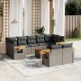 10-teilige Gartensofagarnitur mit grauen synthetischen Rattankissen von , Gartensets - Ref: Foro24-3259540, Preis: 625,45 €, ...