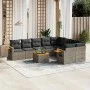 10-piece garden sofa set with gray synthetic rattan cushions by , Garden sets - Ref: Foro24-3259554, Price: 615,89 €, Discoun...