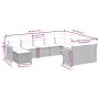 Garden sofa set 10 pieces with black synthetic rattan cushions by , Garden sets - Ref: Foro24-3259556, Price: 658,92 €, Disco...