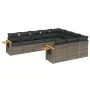 Set de sofás de jardín 10 pzas con cojines ratán sintético gris de , Conjuntos de jardín - Ref: Foro24-3259582, Precio: 619,8...